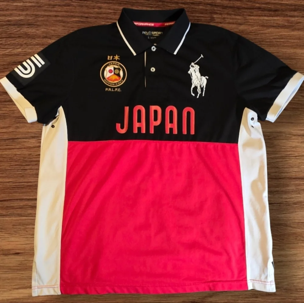 Ralph Lauren Black Polo Sport Shirt Sz Lg - Picture 1 of 5